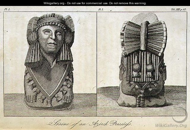 Statue of an Aztec Priestess - (after) Humboldt, Friedrich Alexander, Baron von