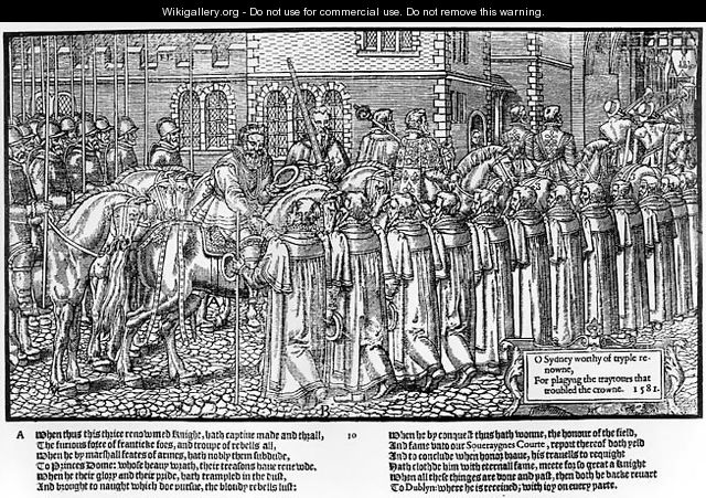 Sir Henry Sidney 1529-86 Entering Dublin in Triumph - Friedrich van Hulsen