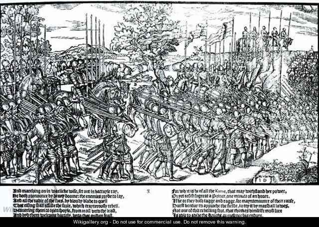 The English Army Marching with Sir Henry Sidney 1529-86 in 1566 - Friedrich van Hulsen