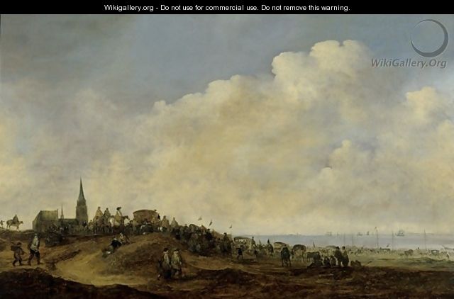 Departure of William II for England from the beach at Scheveningen - Maerten Fransz van der Hulst