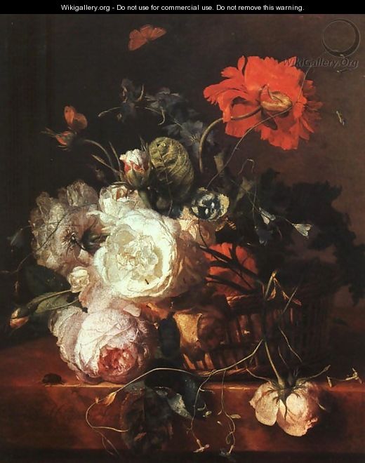 Basket of Flowers - Jan Van Huysum