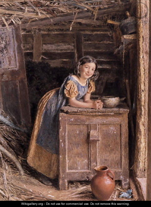 A Rustic Beauty - William Henry Hunt