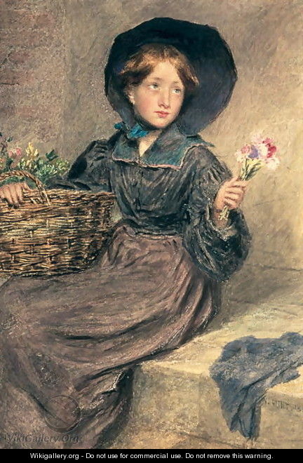 The Flower Girl - William Henry Hunt