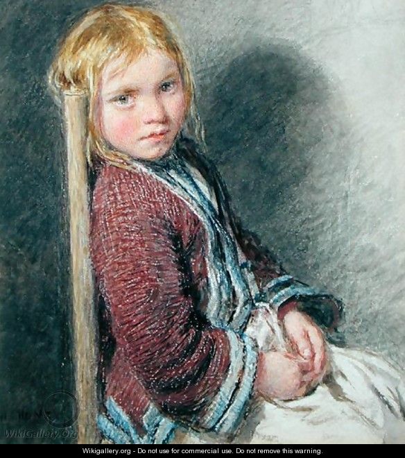 The Shy Sitter - William Henry Hunt