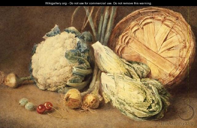 A Still Life of Vegetables - William Henry Hunt