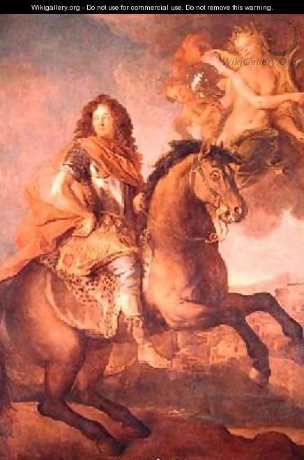 Portrait of Armand Jean Vignerot Duc de Richelieu at the Siege of Castellamare in 1647 - Charles de Lafosse