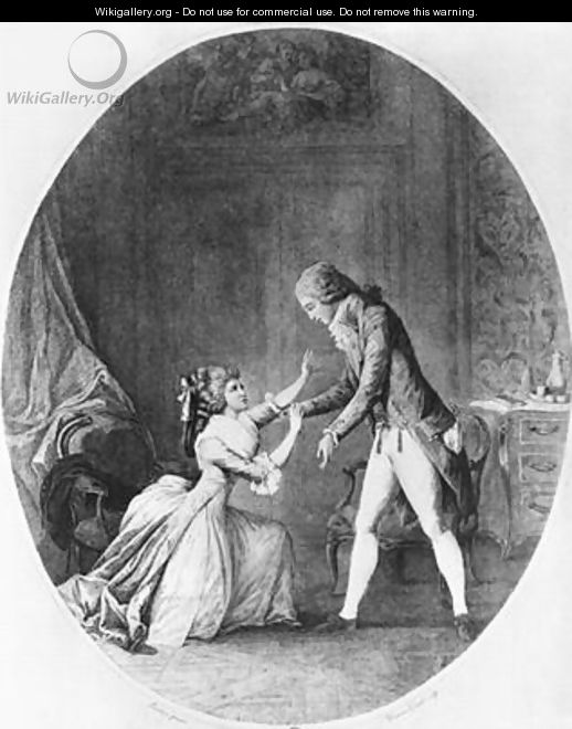Valmont seducing Madame de Tourvel Niclas II Lafrensen