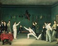 A Fencing Scene - Adolphe Ladurner