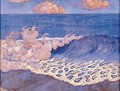 Blue seascape Wave Effect - Georges Lacombe