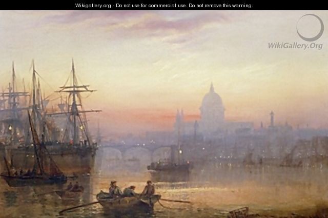 The Pool of London at Sundown - Charles John de Lacy