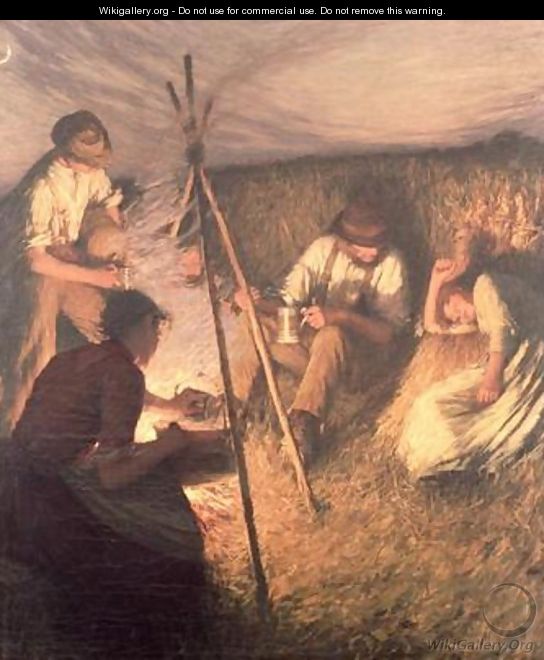 The Harvesters Supper - Henry Herbert La Thangue