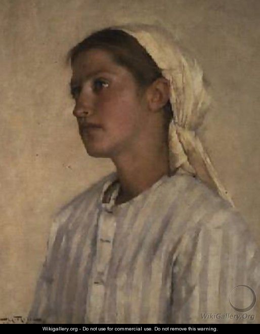 Portrait of a Girl - Henry Herbert La Thangue