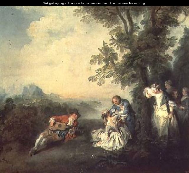Merrymakers on the Edge of a Forest - Nicolas Lancret