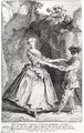Harlequin and Colombine in a comedy by Louis de Boissy 1694-1758 - (after) Lancret, Nicolas