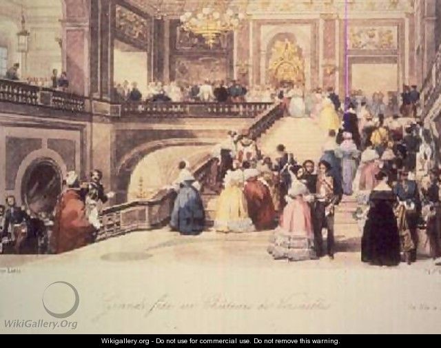 A Ball at the Chateau de Versailles - Eugene Louis Lami