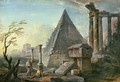 Pyramid of Caius Cestius at Rome - Jean-Baptiste Lallemand