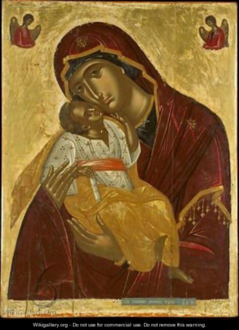 Icon of the Virgin of Tenderness - Emmanuel Lambardos