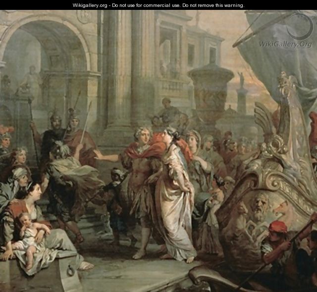 The Disembarkation of Cleopatra at Tarsus - Gerard de Lairesse