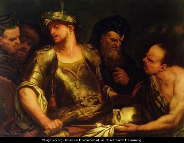 The Executioner Presents the Head of St John the Baptist to King Herod - Giambattista Langetti