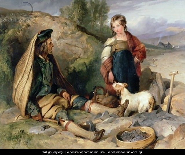 The Stone Breaker and his Daughter - Sir Edwin Henry Landseer