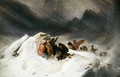 A Winter Landscape with Figures Sheltering - Sir Edwin Henry Landseer