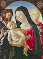 Madonna and Child with St John the Baptist and St Mary Magdalene - Neroccio di (Neroccio da Siena) Landi