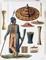 Warrior from Island of Guebe with items of Native Apparel - Landini