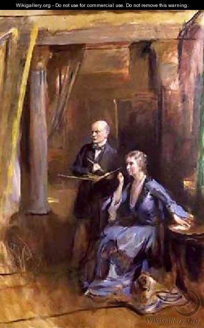 Portrait of the Artist and his Wife - Philip Alexius De Laszlo