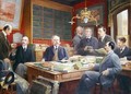 Claude Auge 1854-1924 in his Office with his Colleagues - Louis Paul de Laubadere