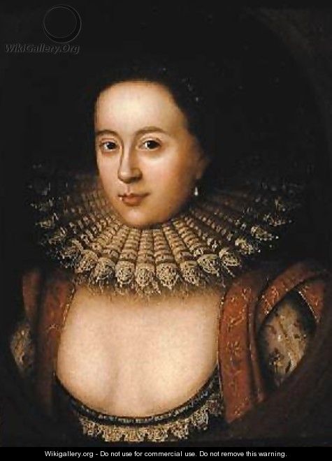 Portrait of Frances Howard 1590-1632 Countess of Somerset - (attr. to) Larkin, William