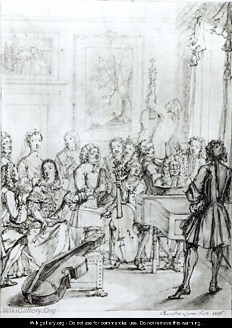 Concert at Montague House - Marcellus, the Younger Laroon