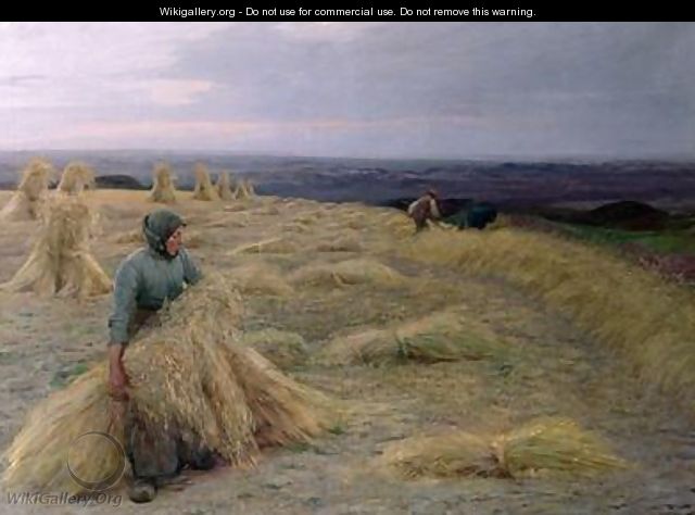 The Harvesters Svinklov Viildemosen Jutland - Knud Larsen