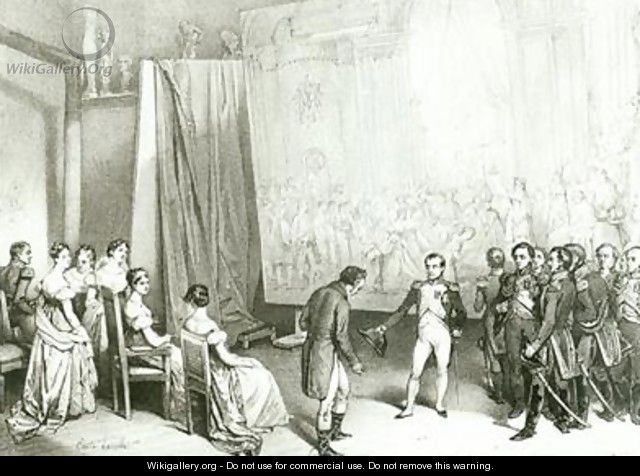Napoleon I 1769-1821 Visiting the Studio of David 1748-1825 - Emile Lassalle