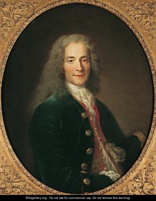 Portrait of Voltaire 1694-1778 - (after) Largilliere, Nicholas de