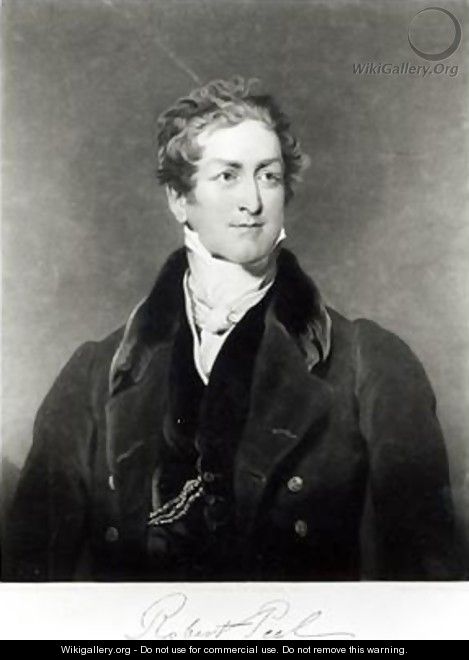 Portrait of Sir Robert Peel 1788-1850 2 - (after) Lawrence, Sir Thomas