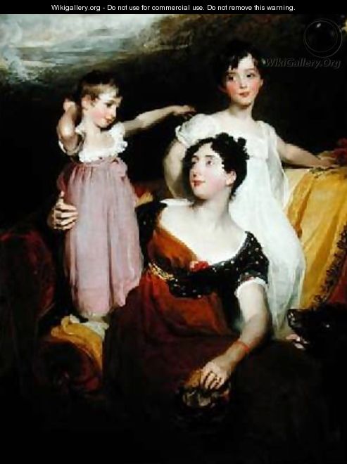 Lydia d 1858 Lady Acland, and her Children - Sir Thomas Lawrence