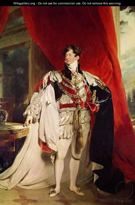 The Prince Regent later George IV 1762-1830 in his Garter Robes - Sir Thomas Lawrence