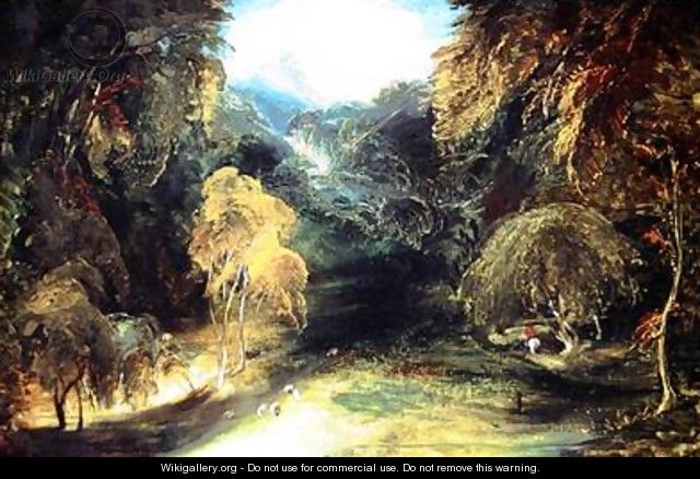 Study from Nature A View from Dovedale Looking Towards Thorpe Cloud - Sir Thomas Lawrence