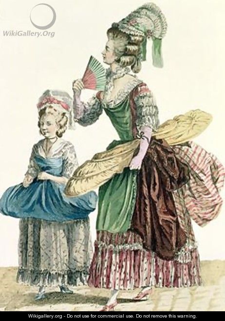 An Elegant Dressmaker Delivering her Work - (after) Le Clerc, Pierre Thomas