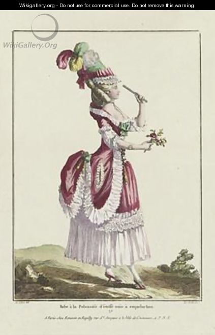 A Polonaise Dress - (after) Le Clerc, Pierre Thomas