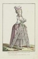 Elegant Woman in pin striped Dress of Indian Taffeta 2 - (after) Le Clerc, Pierre Thomas