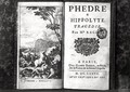 Titlepage of Phedre by Jean Racine 1639-99 - Sebastien I Le Clerc