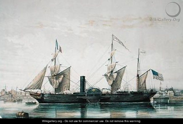 The SS Franklin in the Florida Basin at Le Havre - Louis Le Breton