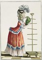 Elegant Woman in a Caraco a la Polonaise and a hat a la Devonshire - (after) Le Clerc, Pierre Thomas