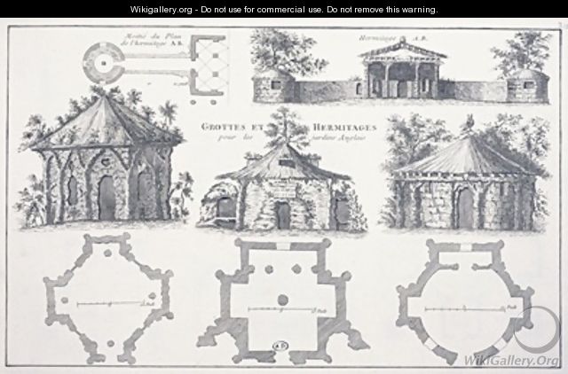 Designs for grottoes and hermitages in English gardens - Jean-Nicolas Le Rouge