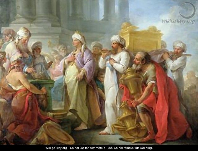 Solomon Before the Ark of the Covenant - Blaise Nicolas Le Sueur