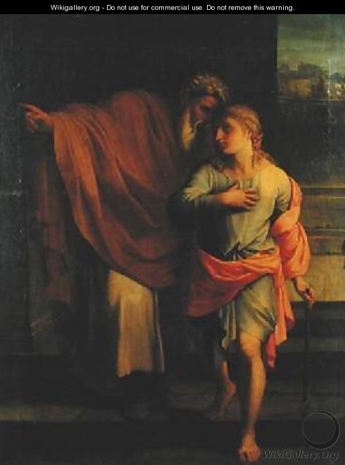 Jacob Sending his Son Joseph to Look for his Brothers at Sichem or Tobias Receiving Instructions from his Brothers - Eustache Le Sueur