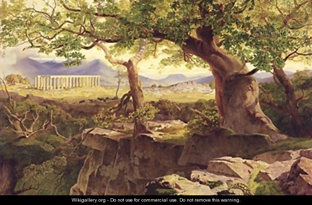 The Temple of Apollo Bassae - Edward Lear