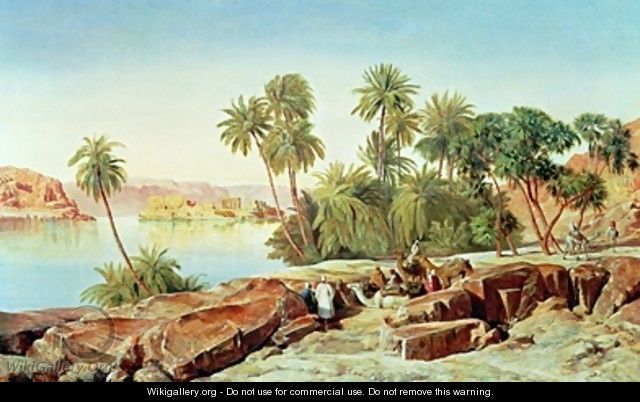 Philae on the Nile 2 - Edward Lear