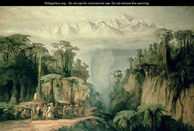 Mount Kanchenjunga from Darjeeling West Bengal - Edward Lear
